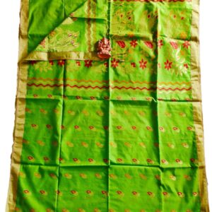 Handloom with Zari Work (Green)