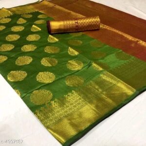 Jacquard Silk Blend (Green Leaf)