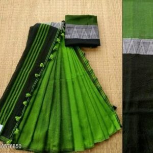 Soft Cotton with Temple border (Christi Green)