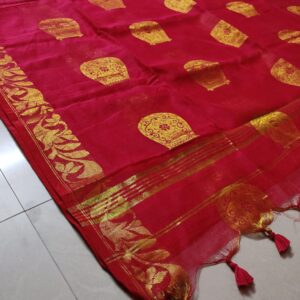 Handloom Kulozari (Carmine)