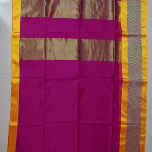 Handloom with Zigzag Border (French Plum)