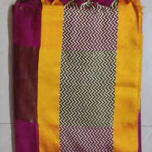 Handloom with Zigzag Border (French Plum)