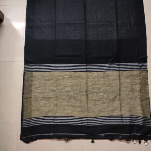 Handloom with Gicha Aanchal & Contrast Kuchi